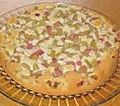 Rhabarberblechkuchen (Bild)