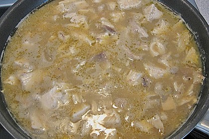 H&auml;hnchenragout mit Vinschgauer Kn&ouml;deln