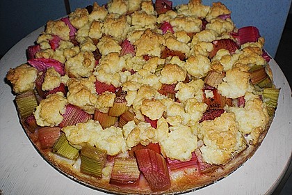 Schneller Rhabarber - Streuselkuchen 4