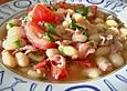 Palbohnensuppe mit Tomaten