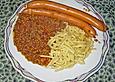 Linsen und Sp&auml;tzle mit Saiten