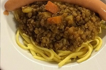 Linsen und Spätzle mit Saiten 9