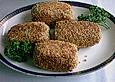 Tofu - Laibchen mit Sesamkruste