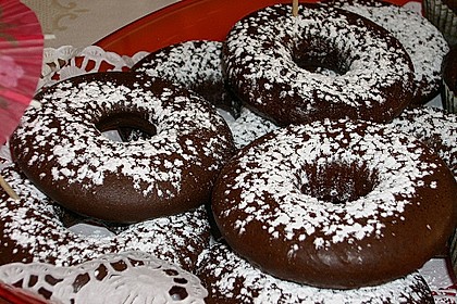 Schoko - Donuts aus der Form 3