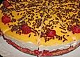 Himbeer - Eierlik&ouml;r - Kuchen mit Schmand