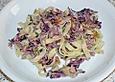 Bandnudeln mit Lachs und Radicchio