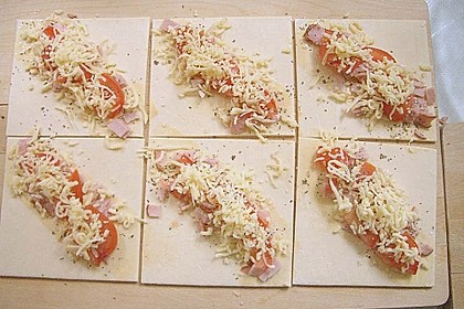 Bl&auml;tterteigtaschen, pikant
