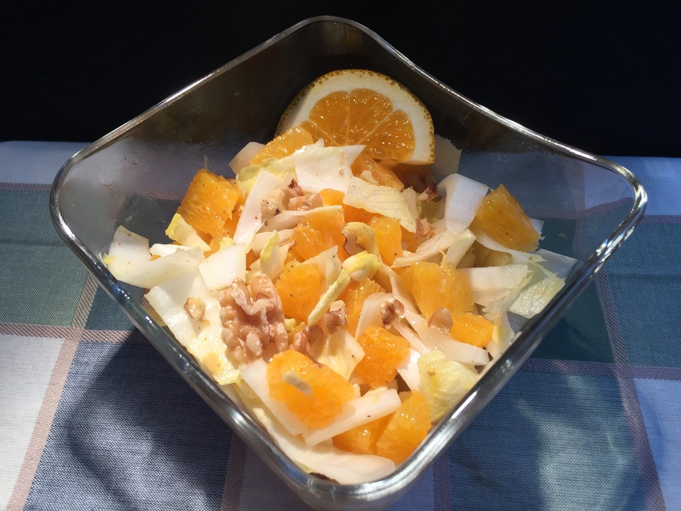 Chicoree Orangen Salat (Rezept mit Bild) von koch-kinoDE | Chefkoch.de