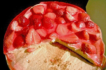 Leichter Erdbeerkuchen ohne Fett 1
