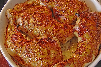 Huhn mit Honig - Senf Glasur