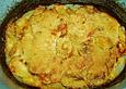 Kartoffeln-Tomaten-Basilikum Gratin