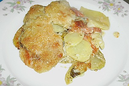 Kartoffeln-Tomaten-Basilikum Gratin 1