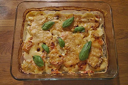 Kartoffeln-Tomaten-Basilikum Gratin 4