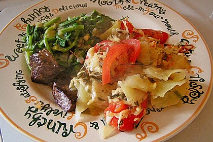 Kartoffeln-Tomaten-Basilikum Gratin 6