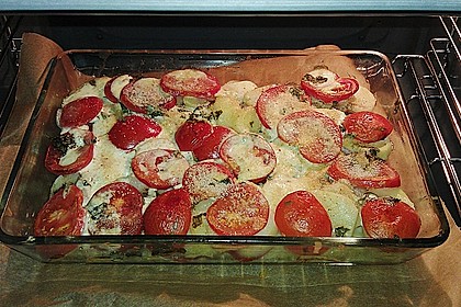 Kartoffeln-Tomaten-Basilikum Gratin 9