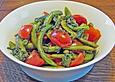 Gr&uuml;ne Bohnen mit Tomaten und Salbei