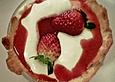 Erdbeer - Mascarpone - Creme im Mandelnest
