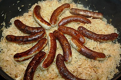 Gebratenes Sauerkraut