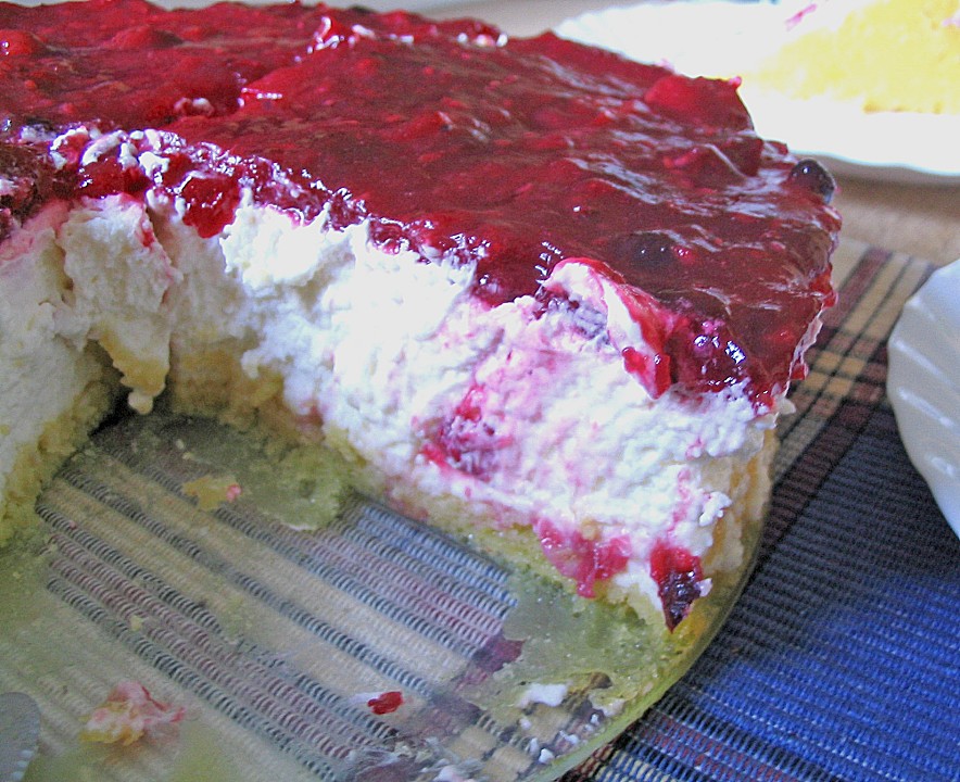 Schmand - Torte mit roter Grütze (Rezept mit Bild) | Chefkoch.de