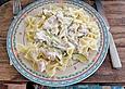 Farfalle mit Lachs - Zucchini - Sauce