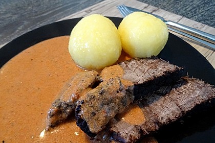 Rinderbraten mit Essig und Rahm 6
