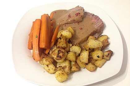 Rinderbraten mit Essig und Rahm 2