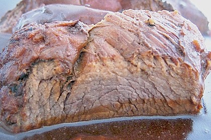 Rinderbraten mit Essig und Rahm 21