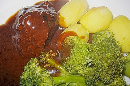 Rinderbraten mit Essig und Rahm 9
