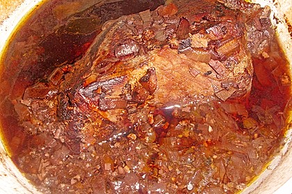 Rinderbraten mit Essig und Rahm 16