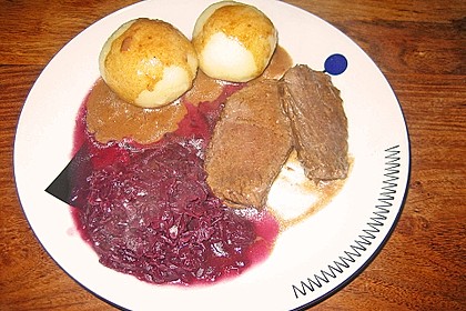 Rinderbraten mit Essig und Rahm 4