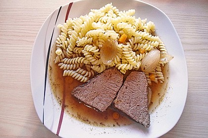 Rinderbraten mit Essig und Rahm 14
