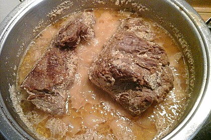 Rinderbraten mit Essig und Rahm 13