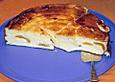 Aprikosenk&auml;sekuchen ohne Boden