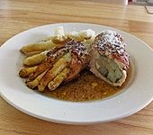 Gerollte H&auml;hnchenbrust mit Spargel & Prosciutto (Bild)