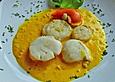 Jakobsmuscheln mit Safransauce