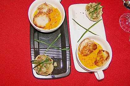 Jakobsmuscheln mit Safransauce 18