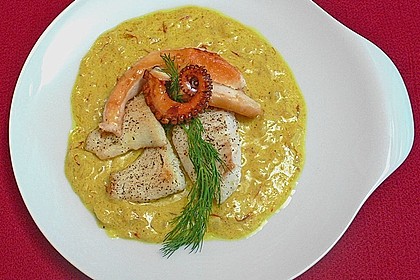 Jakobsmuscheln mit Safransauce 4