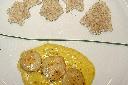 Jakobsmuscheln mit Safransauce 7