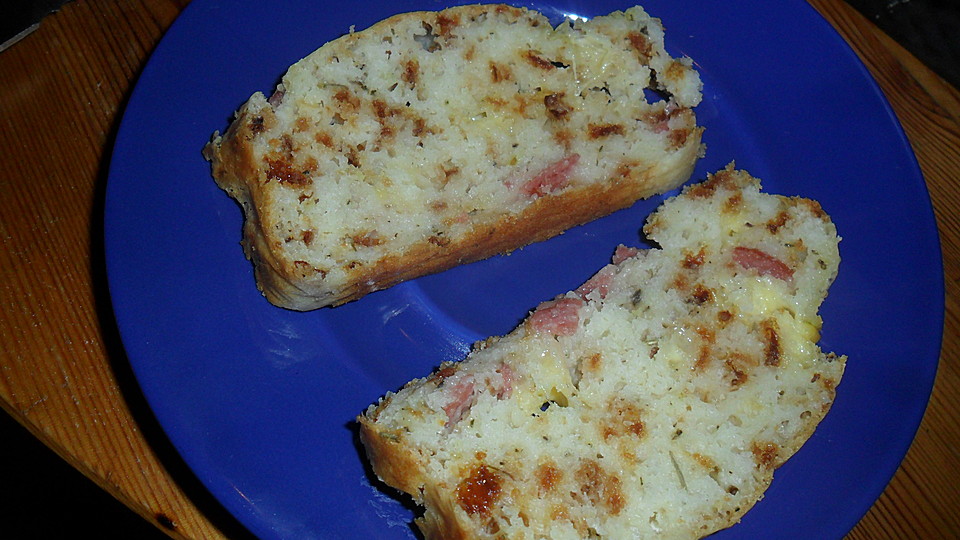 Schnelles Brot mit Käse oder Salami oder Zwiebeln (Rezept mit Bild ...