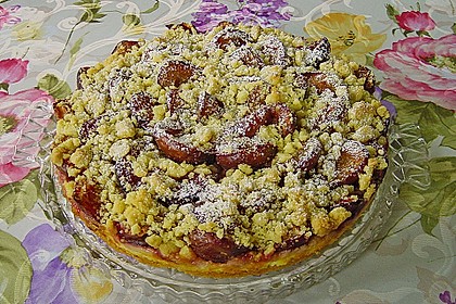 Zwetschgen-Streuselkuchen mit Pudding 22