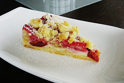 Zwetschgen-Streuselkuchen mit Pudding