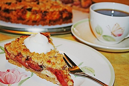 Zwetschgen-Streuselkuchen mit Pudding 1