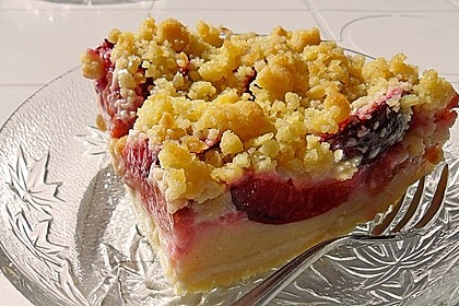 Zwetschgen-Streuselkuchen mit Pudding 14