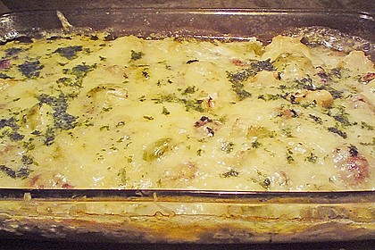 Rosenkohl - Auflauf mit Hackbällchen 2