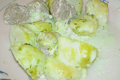 Rosenkohl - Auflauf mit Hackbällchen 3