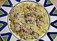 Tagliatelle in einer Thunfisch - Zitronensauce