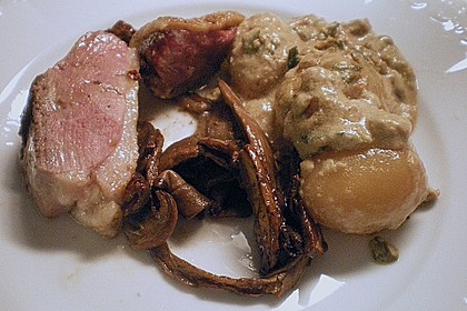 Steinpilz - Rahmkartoffeln mit Entenbrust 18