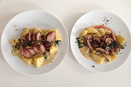 Steinpilz - Rahmkartoffeln mit Entenbrust 10