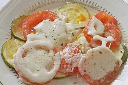 Zucchini - Mozzarella - Tomaten - Gem&uuml;se