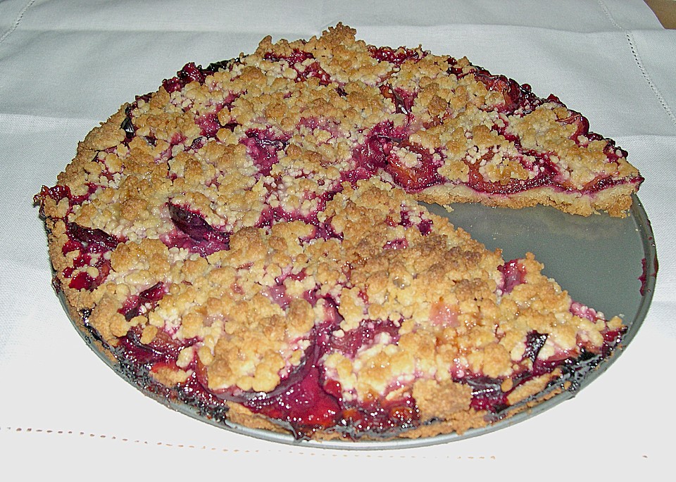 Rezepte: Pflaumenkuchen mit Streusel